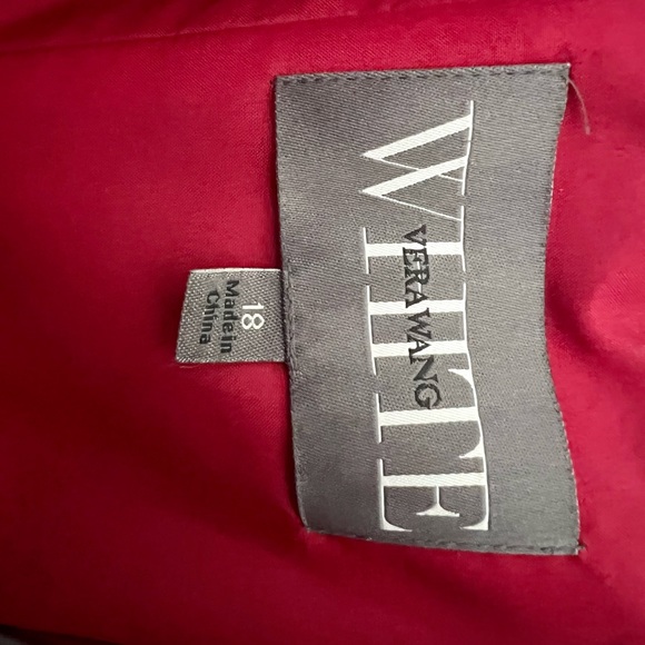 Vera Wang Strapless Chiffon Dress Size 18 - Picture 7 of 9